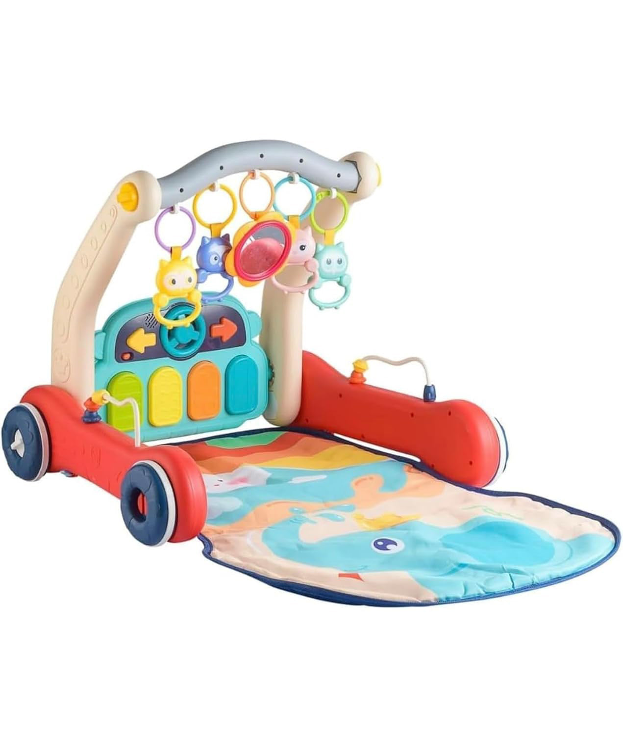 Baby Play Gym Mat and Learning Walker